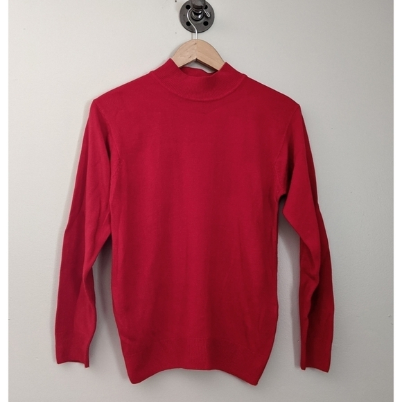 Tina of Scotland 100% Cashmere Red Sweater - Picture 1 of 5